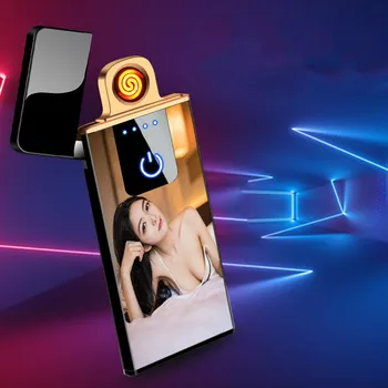 

Net Red Wind-proof Touch Sensor USB Charging Lighter to Send Boyfriend