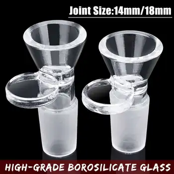 

14mm/18mm School Laboratory Borosilicate Glass Joint Clear Slide Male Glass Bowl w/Handle Funnel Type Bowl Chemistry Wholesale