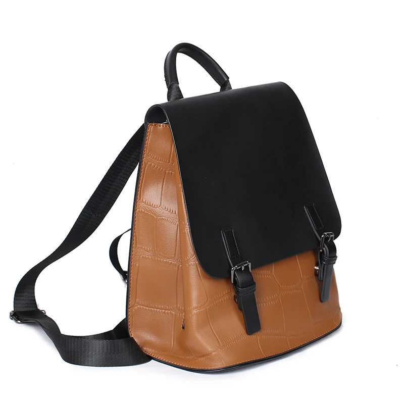 Should I get a leather backpack in tan or black? Which is more