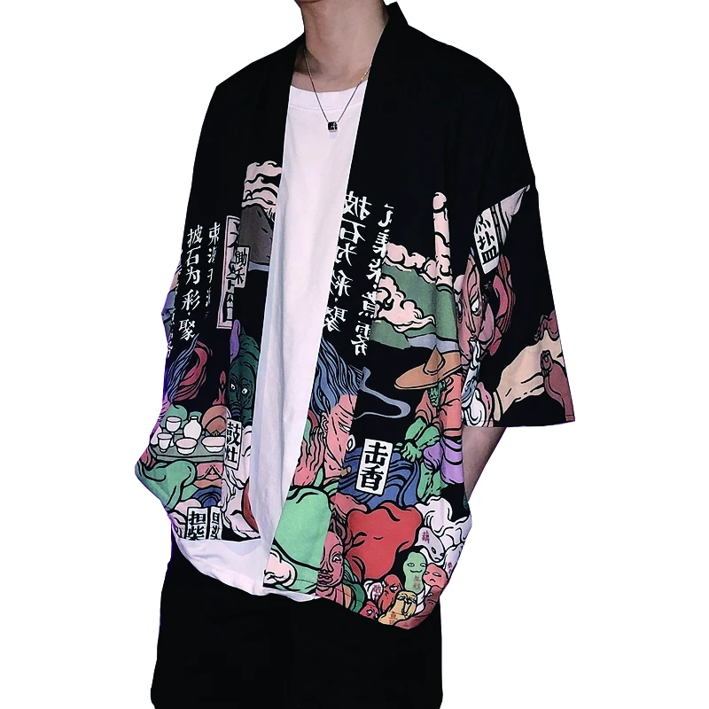 men kimono cardigan