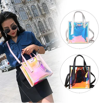 

Casual PVC Transparent Shoulder Bag Women Jelly Handbag Small Chain Crossbody Bags Fashion Travel Clutch Phone Totes 2020