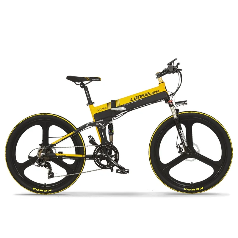 2020 XT750-Z LANKELEISI 26 дюймов MTB 48V 10AH Panasonic 400W Бесщеточный складной электрический