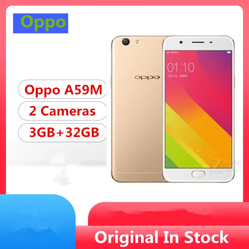 Международный ПЗУ Oppo A59M 4G мобильный телефон MTK6750 Восьмиядерный Android 5,1 5," ips 1280x720 3 ГБ ОЗУ 32 Гб ПЗУ 13.0MP отпечаток пальца