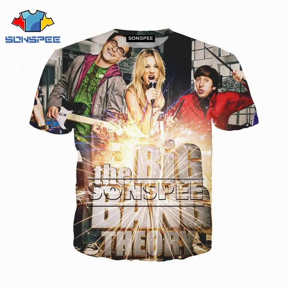 15 SONSPEE The Big Bang Theory Funny3D Футболка с принтом для мужчин и женщин, унисекс, горячая Распродажа, модные хип-хоп футболки, уличная одежда для отдыха, XK38 - Цвет: 15
