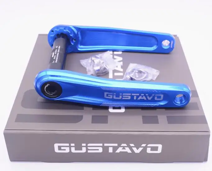 Blue Crank GUSTAVO MTB GXP до 104BCD велосипедный Кривошип горный велосипедный Кривошип 170/175 мм - Цвет: Blue Crank