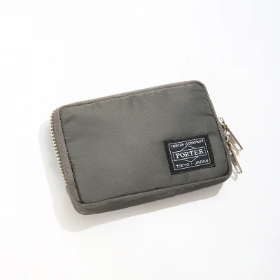 grey wallets Японский и корейский бренд мужской кошелек нейлоновая ткань короткий женский кошелек сумочка повседневные кошельки для студентов Молодежный кошелек - Цвет: grey wallets