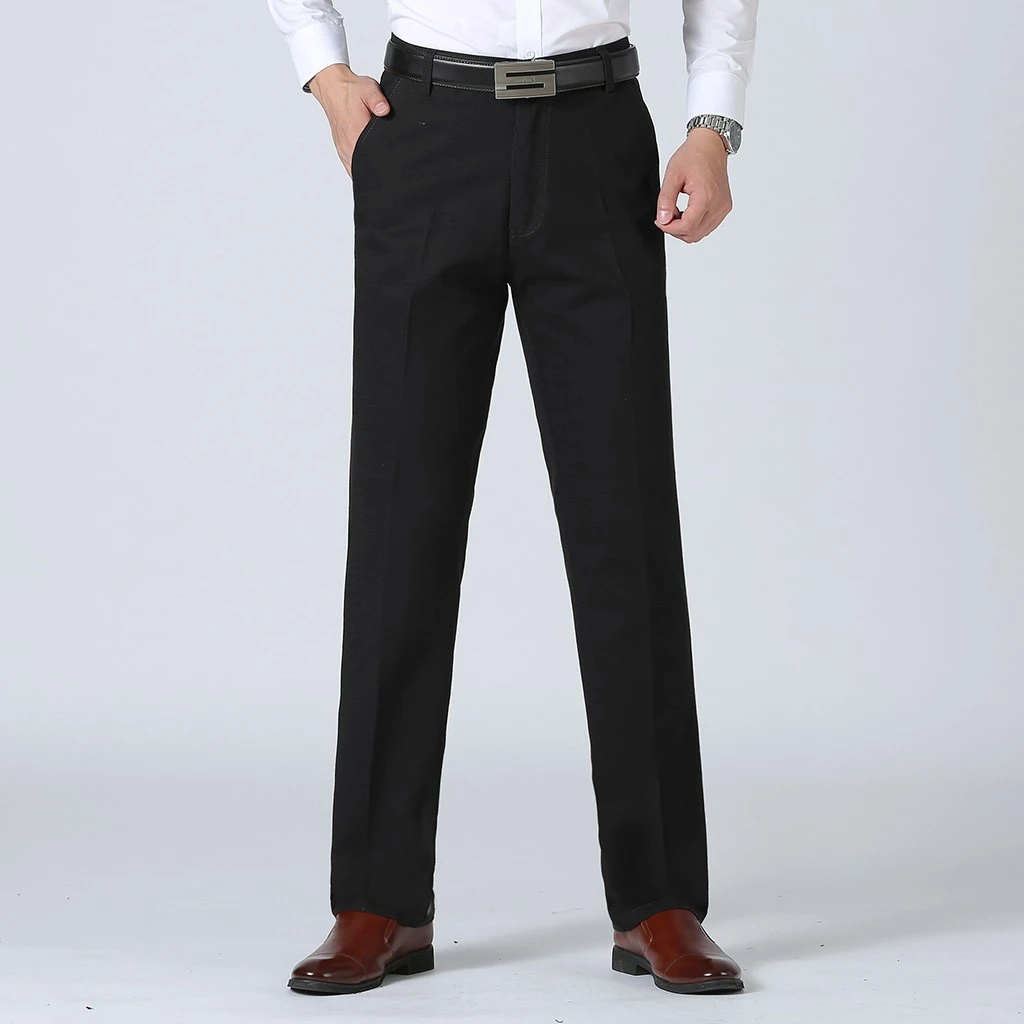 slim straight trousers