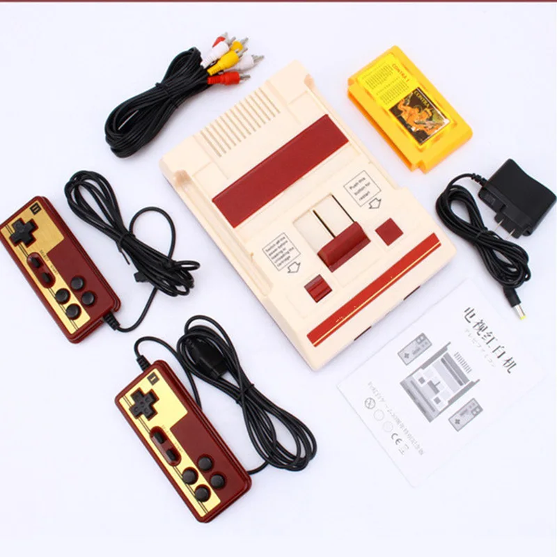 8-bit-TV-Game-Player-Classic-Red-White-Video-Game-Consoles-Video-Game-Console-Yellow-Card