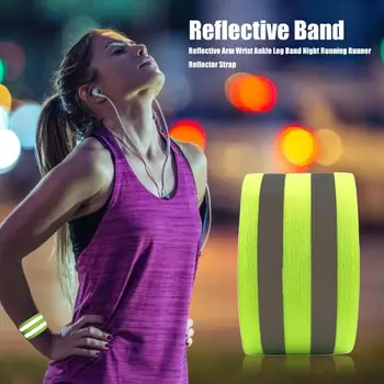 

Safety Reflective Arm Band Belt Strap Wrist Ankle Leg Band Night Running Reflector Strap for Jogging Cycling Walking Sports Tool