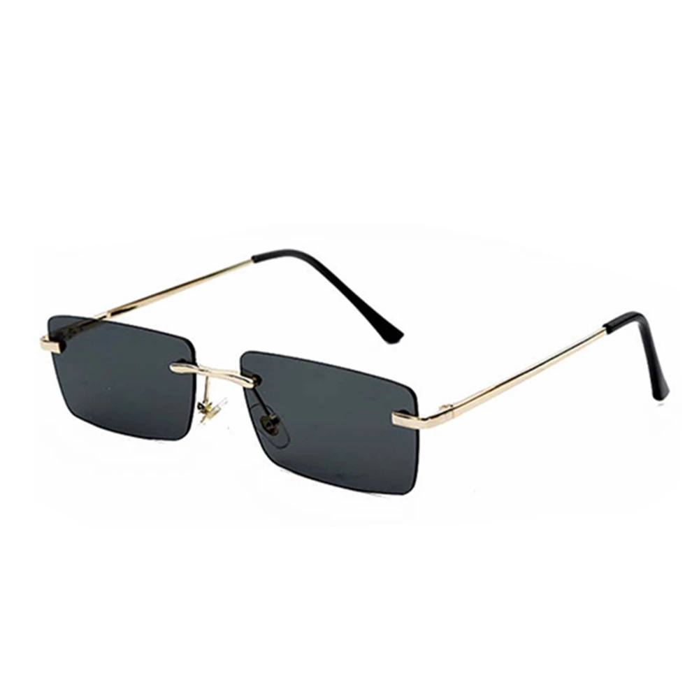 MuseLife Модные женские солнцезащитные очки в металлической оправе, классический фирменный дизайн, металлические маленькие квадратные женские солнцезащитные очки, UV400 lentes de sol mujer - Цвет линз: 6-GoldGray