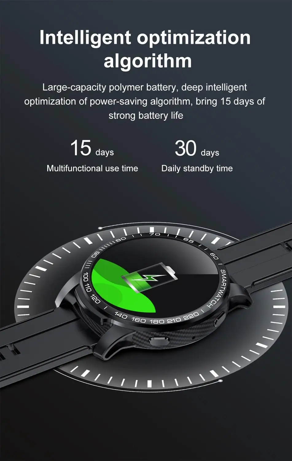 US $29.99 BYMUSE Smart Watch GW20 Bluetooth Call Fitness Tracker Heart Rate Monitoring Monitoring Music Control 13 Inch smartwatch