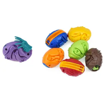 

Kids Novelty Cartoon Animal Twisted Egg Deformation Model Excellent Plastics Educational Toy Gift One Outfit Has Random Colors