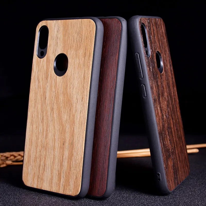 Чехол с имитацией под дерево для Xiaomi Redmi Note 7 Pro пасторальным дизайном ТПУ + ПК