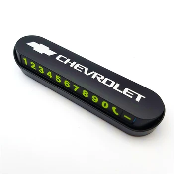 

Luminous Car Temporary Parking Card Sticker Phone Number Card Plate for Chevrolet Colorado Cruze Spark Captiva Malibu Trax Aveo