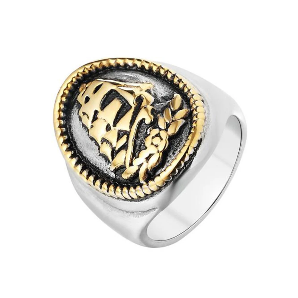 Stainless Steel Men's Sailboat Sea Ring Jewelry Gift Gold Venture Ship Rings Jewellery For Him Size 7-13 | Украшения и