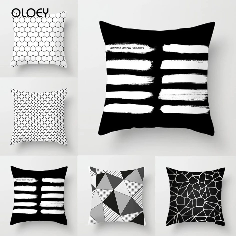 Explosion Models Household Items European Minimalist Geometric Abstract Pillowcase Custom Sofa Cushions A Variety of Styles ... | Дом и сад
