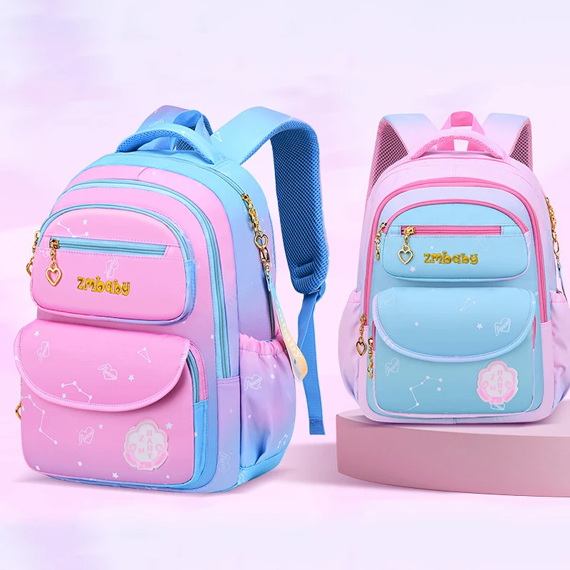 Backpacks Bookbag Satchels Knapsack School-Bags Girls Waterproof Princess Children Pink
