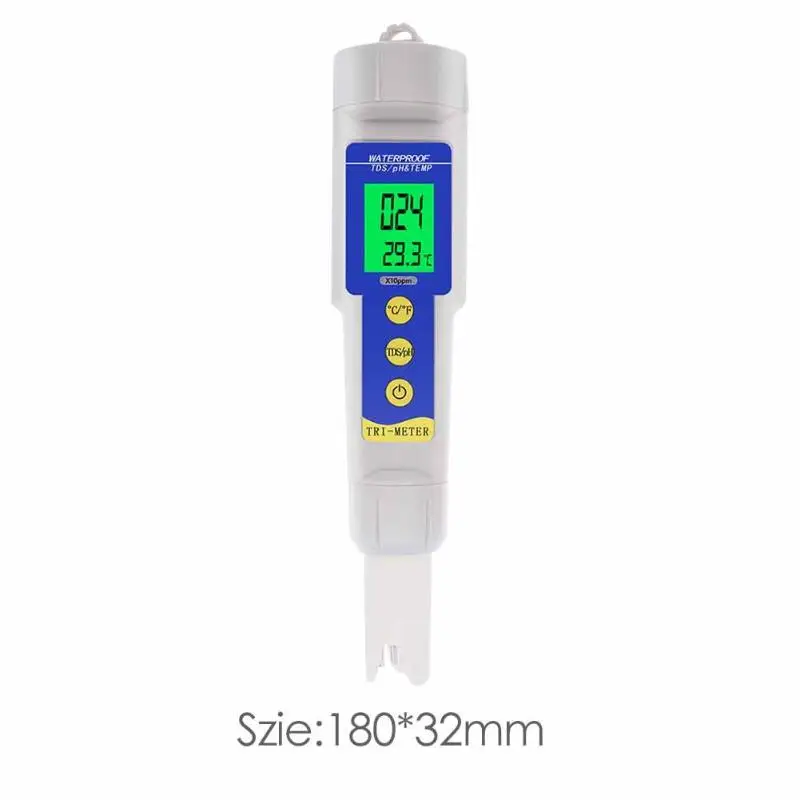 3 в 1 PH/TDS/Temp метр умелое производство Превосходное качество цифровой монитор качества воды тестер для аквариумов