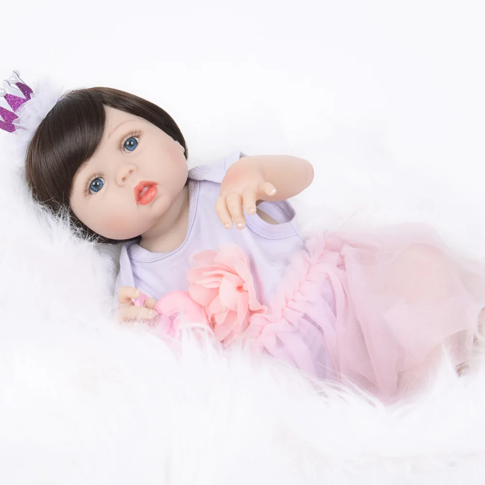 Pickwoo bebes кукла-реборн 48 см 55 см куклы для маленьких девочек Мягкие силиконовые Boneca reborn Brinquedos Bonecas детские подарки игрушки