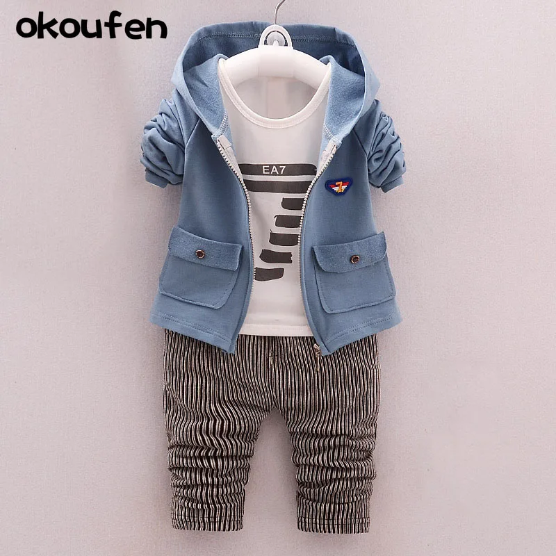 

2017 new spring children's clothing zipper children in the spring and Autumn three sets