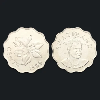 

Swaziland 5 cents 100% Real Original Coins Genuine Issuing Collection Coins Unc
