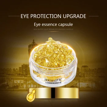 

Gold Eye Serum Capsules Lichter Fijne Lijntjes Anti-Wallen Verwijderen Donkere Kringen Eye Anti-Aging Essentie