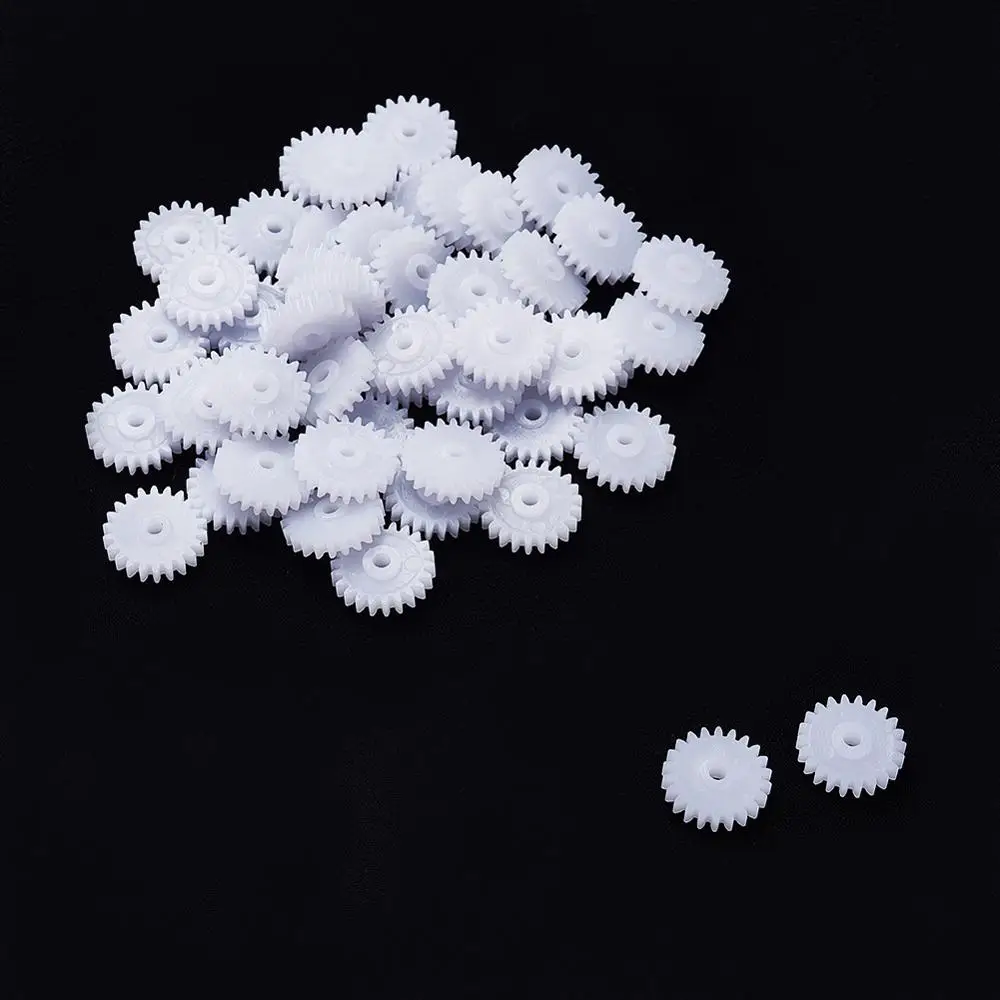 

Hot 22/24/26 Teeth Plastic Gear Model 222A/24102B/242A/26102B/262A Light for DIY RC Car Robot Motor 20~50pcs