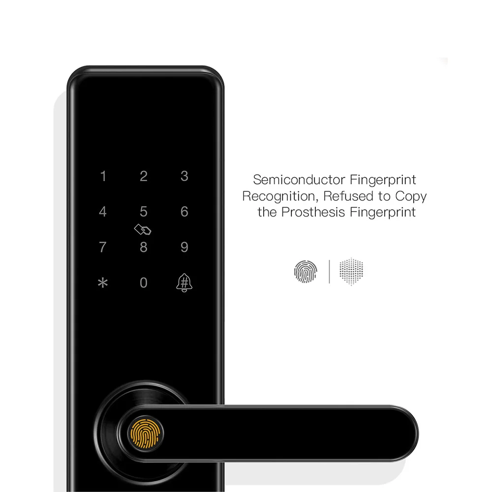  Yi-LOCK Smart Door Fingerprint Security Home Keyless Lock Wifi Password RFID Card Wireless App Phon - 4000079389251