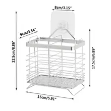 304 нержавеющая сталь 2 отсека сетка посуда сушилка палочки для еды Слив Корзина столовые приборы держатель столовые приборы Органайзер Caddy