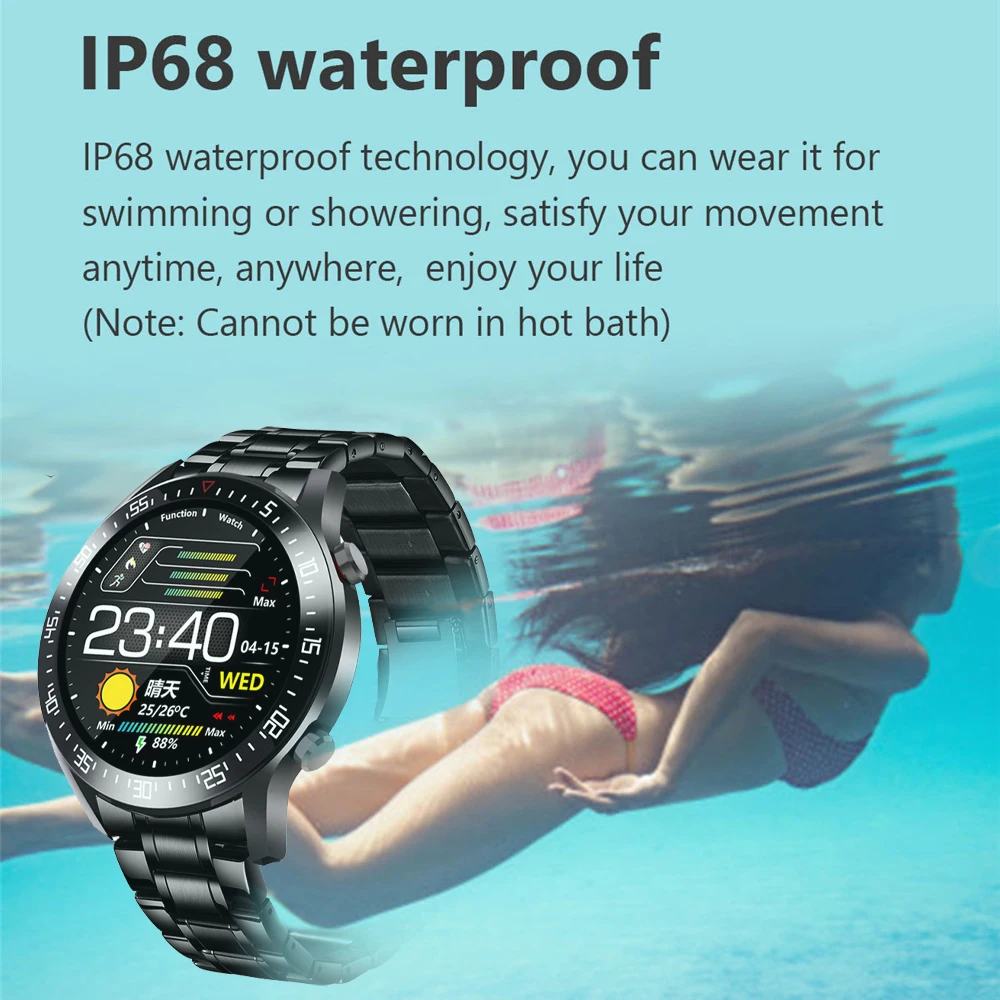 LIGE New Steel Band Digital Watch Men Sport Watches Electronic LED Male Wrist Watch For Men Clock Waterproof Bluetooth Hour+box 4