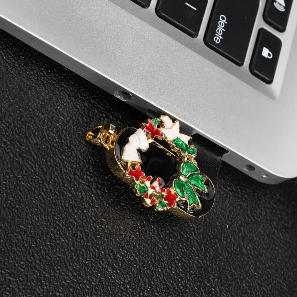 Флэш-накопитель USB Рождественский внешний накопитель 64G U диск