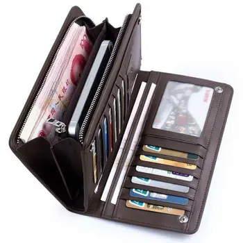 

Men Long Wallet Luxury Credit Card Holder Purses Carteira Masculina Carteras Billetera Hombre Leather Money Portfe Carte Clutch