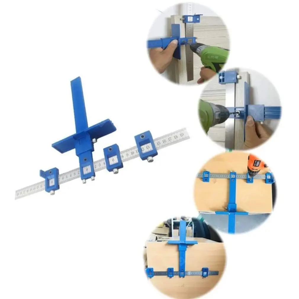

Multifunctional Furniture Woodworking Perforating Locator Auxiliary Adjustable Opening Locator Light And Easy To Carry