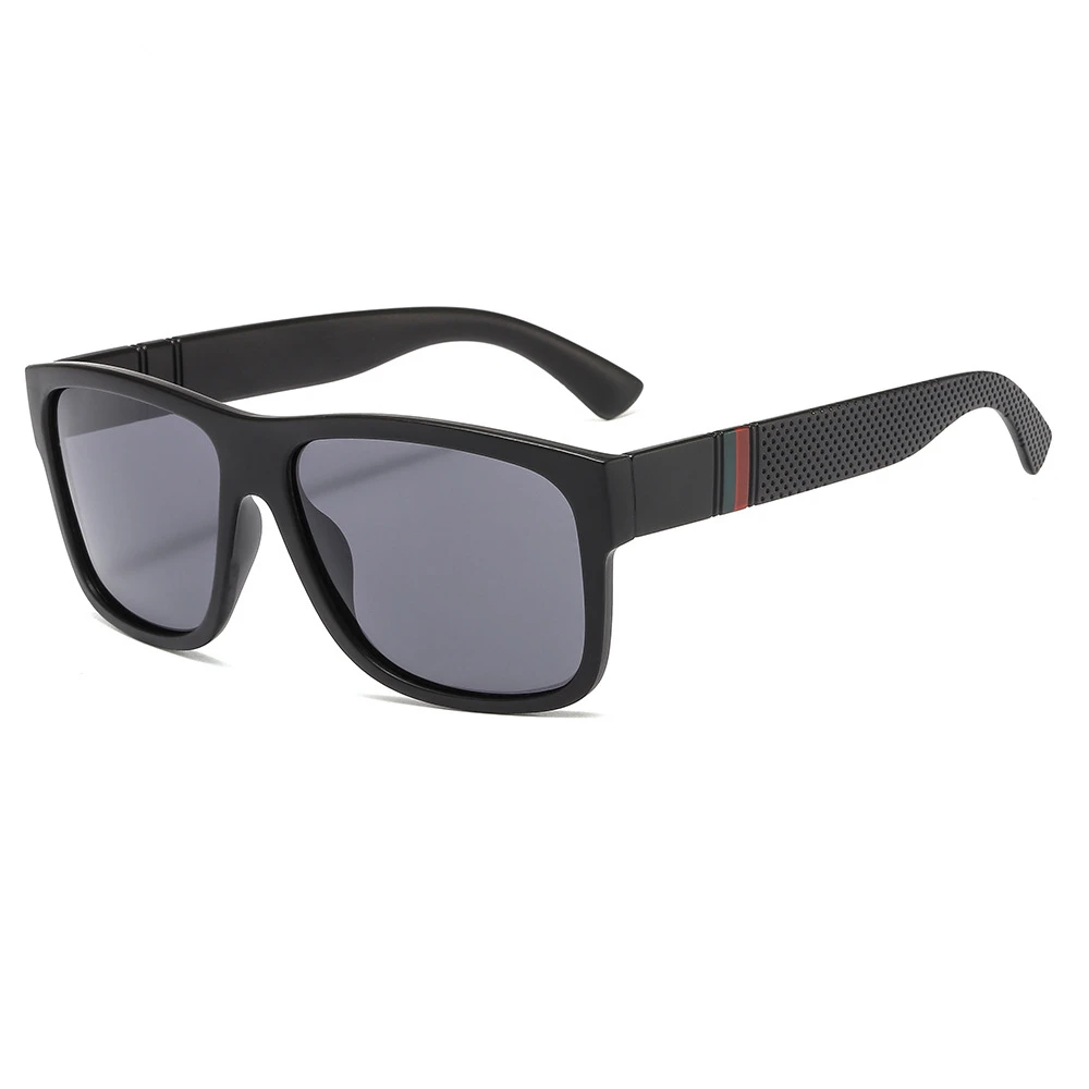 Классические мужские поляризованные солнцезащитные очки винтажный фирменный дизайн квадратные солнцезащитные очки для вождения Ретро-оттенки очки Oculos de sol UV400 Gafas - Цвет линз: Black