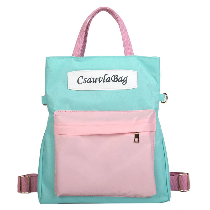 Микро для прямых продаж контрастный цвет рюкзак корейский стиль универсальный большой емкости рюкзак кампус Школьный оптом