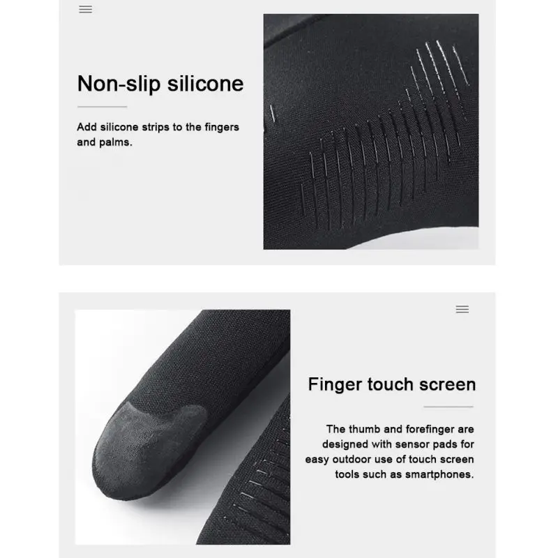 Hot Winter Touch Screen Gloves For Women Men Outdoor Sports Cycling Glove Full Finger Mittens Thin Skiing Anti Slip Gloves