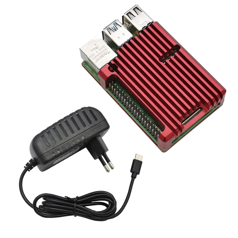 Для Raspberry Pi 4B 4G ram DIY Kit Поддержка 2,4/5,0 GHz wifi Bluetooth 5,0 с алюминиевым ЧПУ сплав защитный красный чехол 5V 3A Po