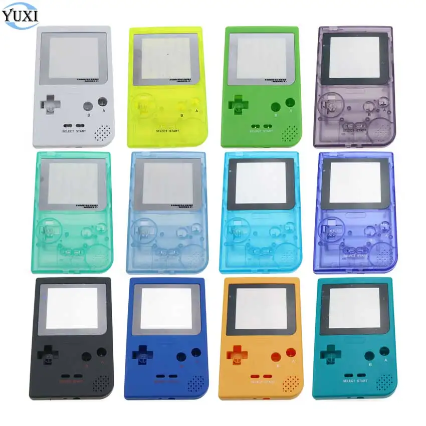 YuXi для карманной игровой консоли Gameboy корпус Корпус Замена для GBP прозрачный пластиковый чехол с кнопками и винтами