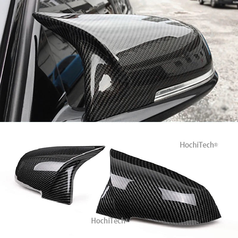 hood bug deflector For BMW 1 2 3 4 Series F20 F30 F31 F32 F36 2012 - UP 320i 328i 330d 335i M3 M4 Look Replacement style Carbon Fiber Mirror Cover stampede bug deflector