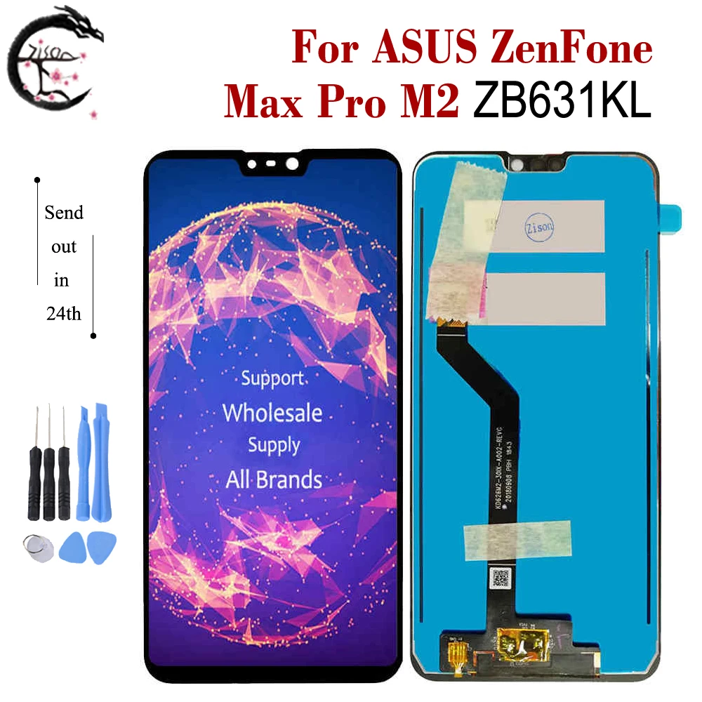 

6.3" New LCD For ASUS ZenFone Max Pro M2 ZB631KL LCD Display Screen Touch Sensor Digitizer Assembly Replacement ZB631KL Display