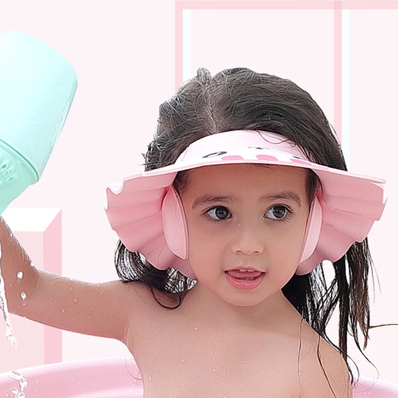 Einstellbare Baby Kinder Shampoo Bade Duschhaube Hut Waschen Haar Schildbgj W HV 