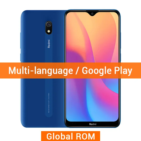 Xiaomi Redmi 8A с глобальной прошивкой, 3 Гб ОЗУ, 32 Гб ПЗУ, 8 A, 5000 мА/ч, Восьмиядерный процессор Snapdargon 439, камера заднего вида 12 Мп, type-C, мобильный телефон - Цвет: Global ROM Blue