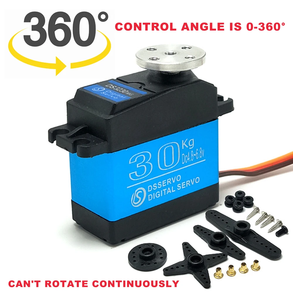1x Control angle is 0 360 degrees Servo DS3230 Metal gear arduino servo 30KG Digital servo high