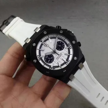 

Automatic luxury watch A&P Open back small dial work button available men 41mm tick movement stainless steel watches 526