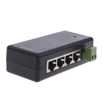 

4 Port POE Injector For CCTV Surveillance IP Cameras Power Over Ethernet Adapter