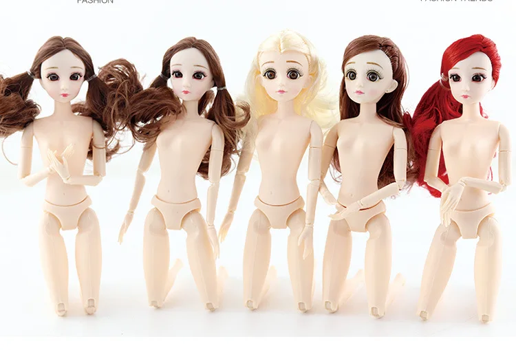 Прямая поставка, модная BJD кукла, длинный парик, волосы, 3D глаза, 20 шаровых шарниров, BJD, пластиковые куклы, 30 см, кукла для девочек, игрушки для женщин, телесного цвета