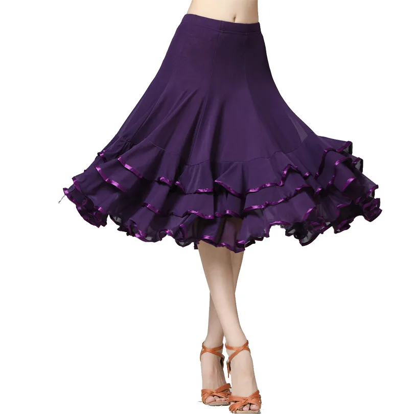 Новая юбка Moden квадратная танцевальная национальная стандартная танцевальная одежда