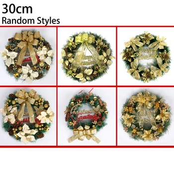 

Props Christmas Garland Hanging Artificial Outdoor Garden Door Pendant