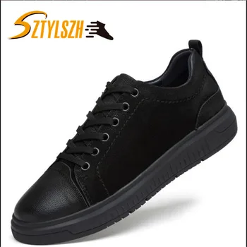 

Genuine Leather Casual Shoes Fashion Men Shoes Breathable Comfortable Men Real Leather Shoes Lace-up Moccasins size 36-46 ree