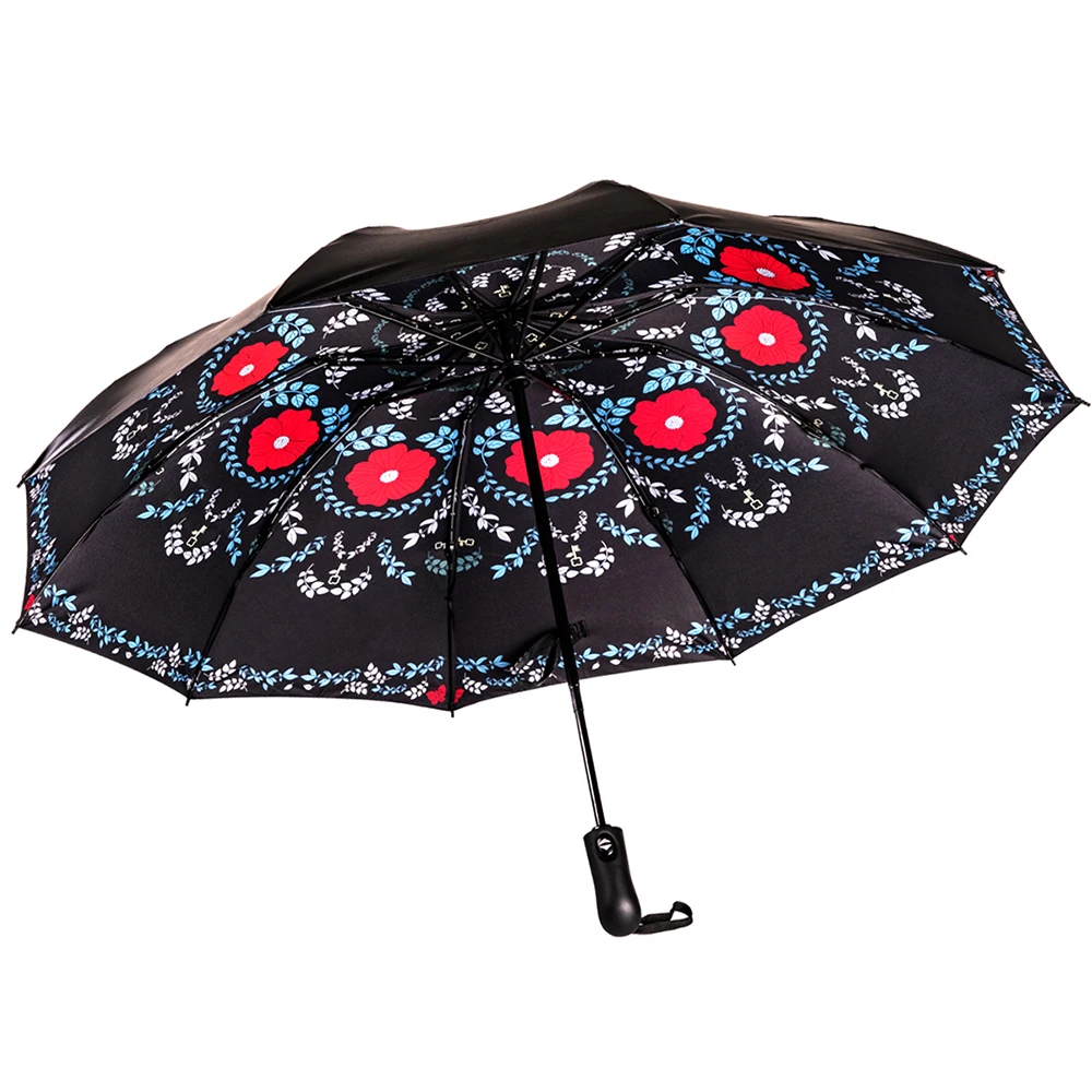 Обратный складной компактный дорожный автоматический зонт перевернутый наизнанку от солнца женский зонт от дождя 10 ребер женские Unbrellas